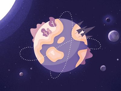 Universe Animation, Space Animation, Planet Design, Space Illustration, Motion Graphics Inspiration, Motion Design Video, Explainer Video, Motion Design Animation, Animation Reference