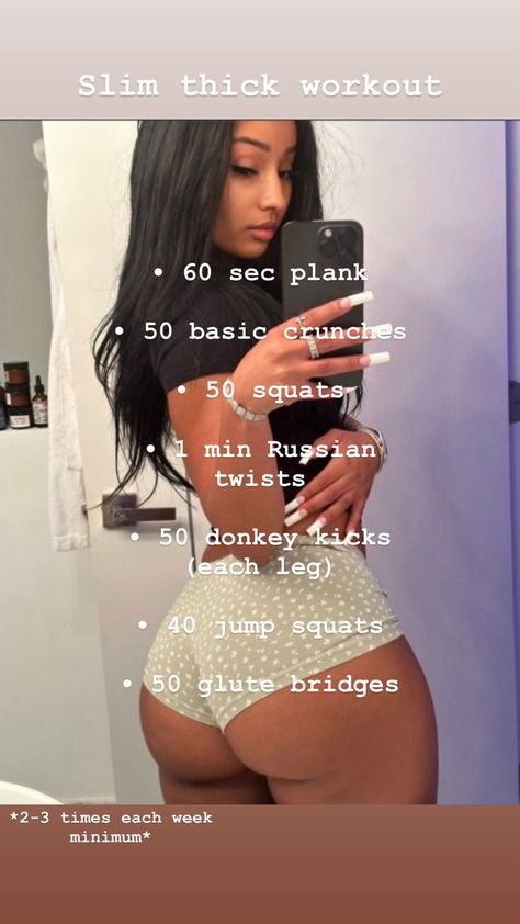 Get slim thick babes Thick Lower Body Exercises, Thick Slim Baddie, Broad Hips Workout, Extreme Waist Workout, Doing Squats Everyday, Baddie Body Workout, Slimthick Workout Easy, Rubi Rose Body Workout, Workout Slim Thick