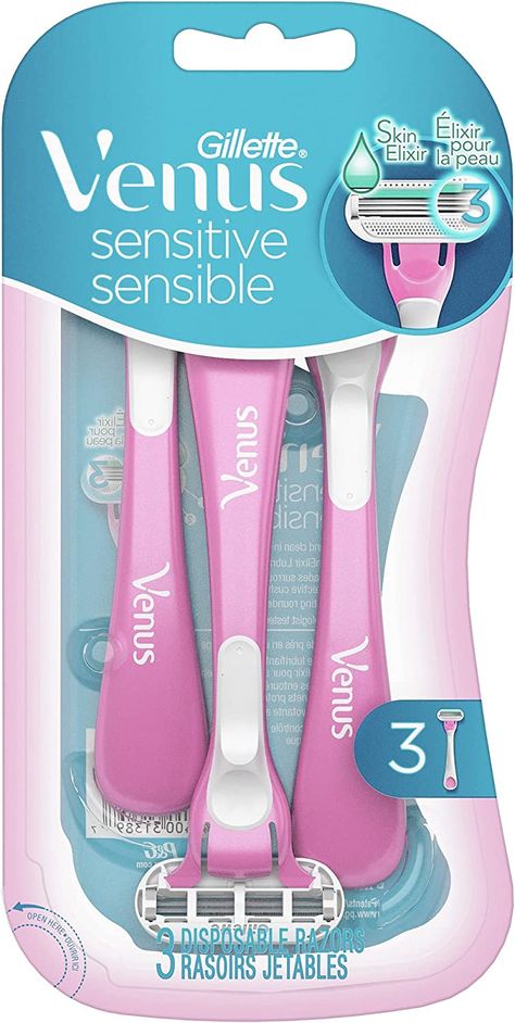 3 BLADES SOFT SHAVING DISPOSABLE RAZOR Venus Razor, Strawberry Skin, Razors For Women, Shaving Lotion, Gillette Venus, Disposable Razor, Smooth Legs, Razor Bumps, Razor Burns