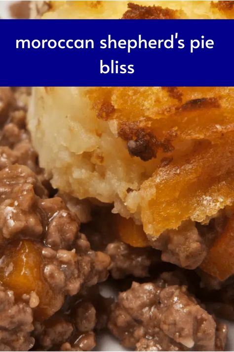 Moroccan Shepherd's Pie Bliss Unique Shepherds Pie Recipe, Ground Lamb Recipes Easy, Lamb Mince Recipes, Easy Lamb Recipes, Lamb Pie, Ground Lamb Recipes, Pies Savory, Pork And Beans, Minced Meat Recipe