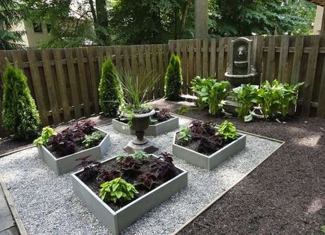 Raised garden beds aren't just for vegetables. In a shady yard, try planting raised beds with coleus (great way to eliminate weeding) Reduce Grass In Backyard, Grass Less Backyard, Less Grass Backyard Ideas, No Lawn Garden, Grassless Front Yard, Grassless Backyard Ideas, Grassless Backyard, Grassless Yard, Harvesting Vegetables