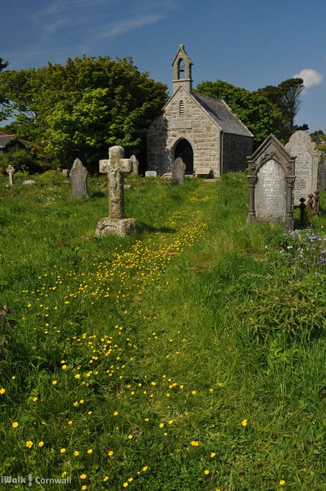 Charcross is a fictional place in the book, but it is a small chapel in a large graveyard.  I imagine it to look something like this. Old Cemetery, The Graveyard Book, Old Cemeteries, Cemetery Art, Old Churches, Country Church, St Ives, Penguin Books, Art Plastique