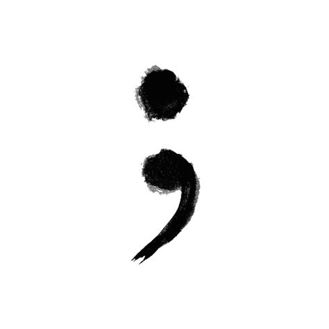 probably the most misunderstood punctuation mark Semi Colon, Semicolon Tattoo, Ear Wax Removal, A Sentence, Friend Anime, A Symbol, It Goes On, Piercing Tattoo, Pics Art