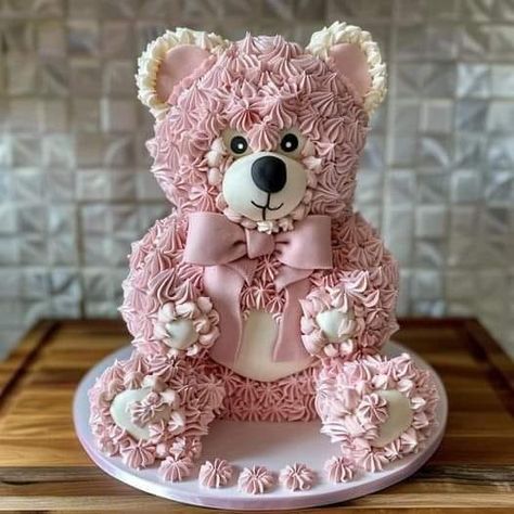 Favorite Cake | Good morning friends | Facebook Pink Teddy Bear Cake, Teddy Bear Cake, Teddy Bear Cakes, Bear Cake, Pink Teddy Bear, Pink Teddy, Cake Lover, Bear Cakes, Novelty Cakes