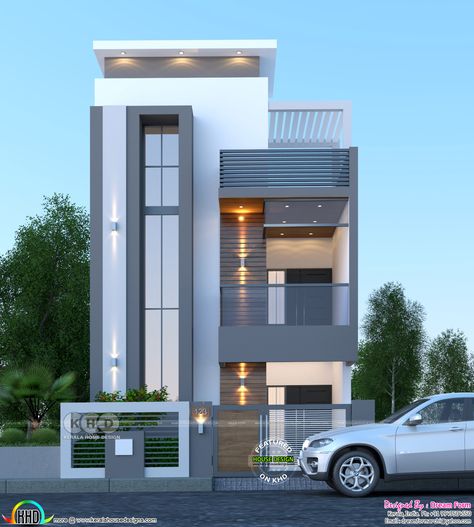 Modern House Style, 3 Storey House Design, House Outer Design, Small House Elevation, Small House Front Design, House Balcony Design, Small House Elevation Design, Small House Design Exterior, New Architecture