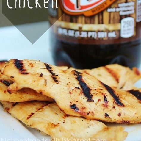 Root Beer Chicken (Juicy and flavorful!) | High Heels and Grills Root Beer Chicken, Beer Chicken, Second Breakfast, Beer Tasting, Gluten Free Chicken, Recipe Images, Dijon Mustard, Root Beer, Chicken Dishes