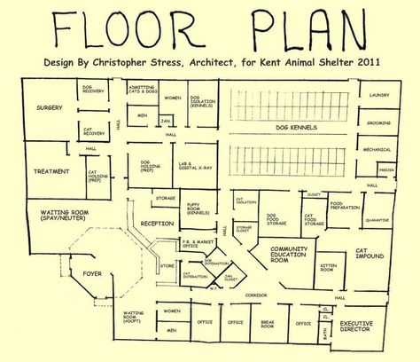 Animal Shelter Floor Plans, Animal Shelter Interior, Animal Rescue Ideas Buildings, Animal Rescue Facility, Animal Rescue Design, Animal Shelter Ideas, Animal Shelter Crafts, Animals Shelter, Animal Shelter Design