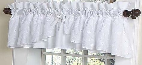 Sheer Valances, Homemade Curtains, French Curtains, Drop Cloth Curtains, Sweet Jojo Designs, Jojo Designs, White Windows, Grey Curtains, Curtain Valance