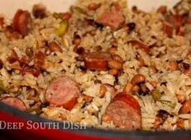 Black-eyed Pea Jambalaya - Deep South Hoppin' John Emeril Lagasse Recipes, Hoppin John, Deep South Dish, Black Eyed Pea, Jambalaya Recipe, Cajun Cooking, Deep South, Cajun Recipes, Southern Cooking