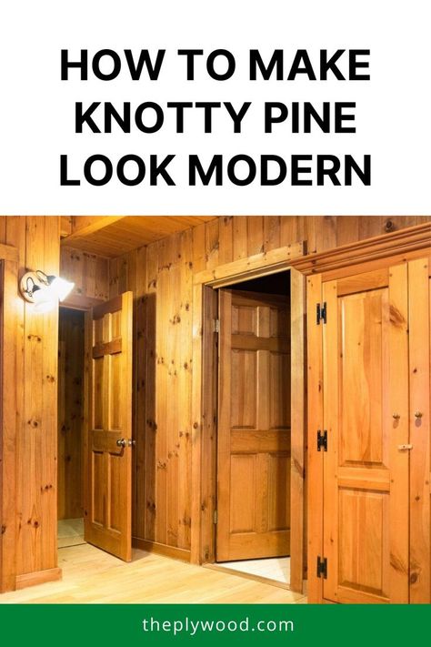 Modern Knotty Pine, Pine Wood Paneling Walls, Wood Panel Walls Kitchen, Paint Pine Walls, Painted Wood Interior Walls, Pine Walls Bedroom, Paint Colors With Pine Trim, Wood Wall Bedroom Ideas Rustic, Painted Cabin Walls