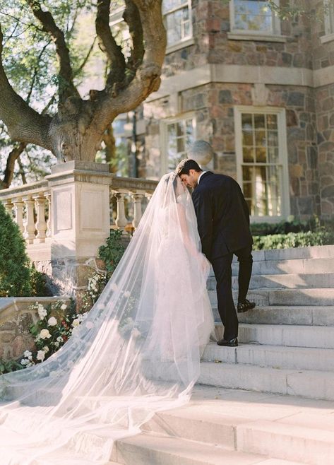 Graydon Hall Manor Wedding, Royal Veil, Wedding Veil Long, Graydon Hall Manor, Veil With Blusher, Veil Long, Sheer Veil, A Royal Affair, Veil Cathedral