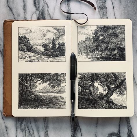 Sketchbooks — Luis Colan Dina Brodsky, Ideas Sketch, Thumbnail Sketches, Moleskine Sketchbook, Nyc Artist, Pen Art Drawings, Sketches Ideas, Landscape Images, All Drawings