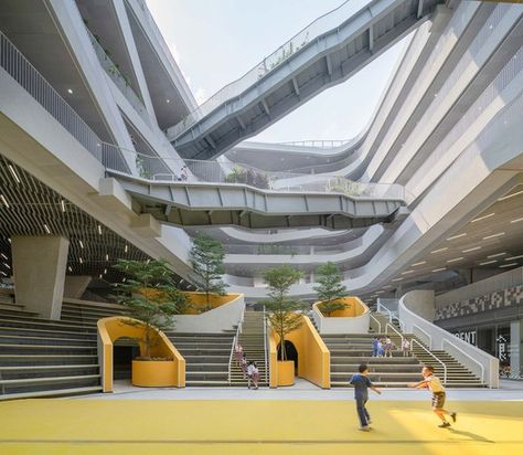 Galaxy Soho, School Building Design, Future School, Architectural Engineering, Chief Architect, Architects Office, Multifunctional Space, Cultural Architecture, Education Architecture