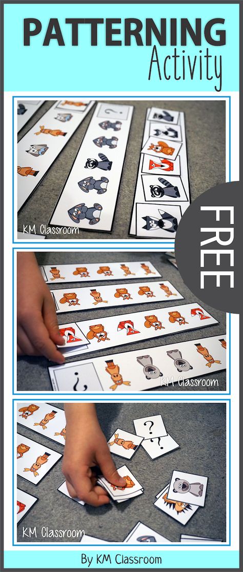 Maths Patterns, Preschool Math Patterns, Kindergarten Patterns, Kindergarten Math Patterns, Math Patterns Activities, Nocturnal Animals Activities, Forest Animals Preschool, Forest Preschool, Patterning Kindergarten