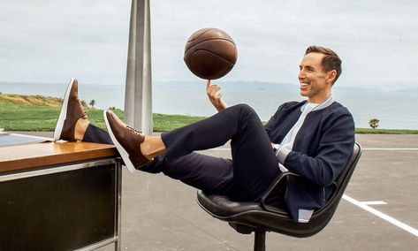 Hybrid Dress Shoes | Designed by Steve Nash | WOLF & SHEPHERD – Wolf & Shepherd Wardrobe Dressing, Wolf Shepherd, Best Casual Shoes, Style Guide Design, Shoe Care Kit, Nba Mvp, Cap Toe Shoes, Slacks Trousers, Playing Basketball