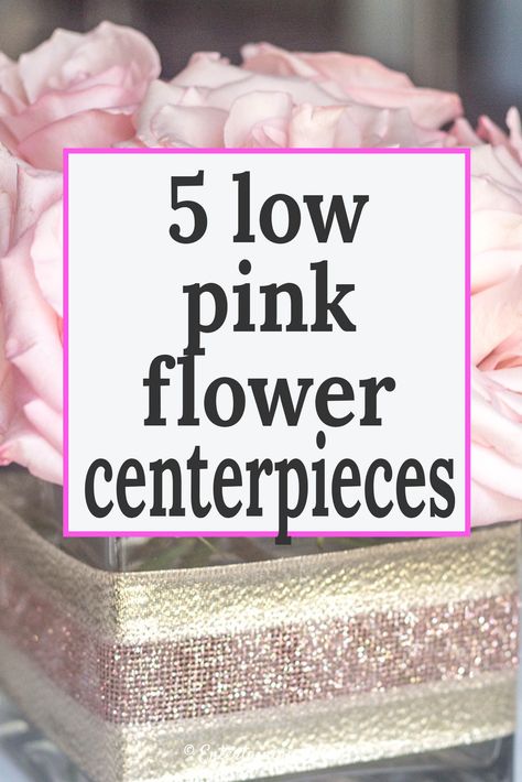 Diy Small Floral Centerpieces, Pink Centerpiece Ideas, Floral Centerpieces For Party, Flower Centerpieces For Party, Pink Table Centerpieces, Baby Girl Shower Centerpieces, Pink Floral Centerpieces, Fake Flower Centerpieces, Pink Flower Centerpieces