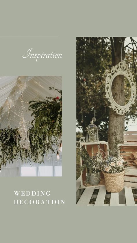 Green Minimalist Wedding Decoration Instagram Story - Templates by Canva Instagram Story Ideas Wedding, Wedding Instagram Story Template, Green Minimalist Wedding, Event Planning Board, Story References, Creative Story Ideas, Comic Book Frames, Instagram Decor, Home Kits