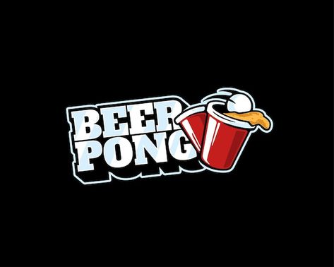 Beer Pong Stickers, Alcohol Logo, Beer Pong Table Diy, Hub Logo, Pub Logo, Beer Graphic, Party Logo, Alcohol Party, Graphic Design Infographic