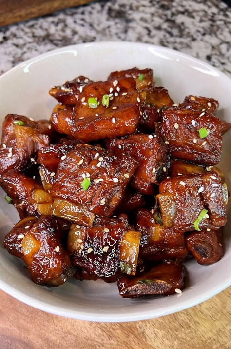 Pork Spare Ribs Chinese Style, Chinese Riblets Recipe, Spare Ribs Chinese Style, Sweet And Spicy Pork Ribs, Chinese Style Ribs Recipe, Small Pork Ribs Recipe, Chinese Sweet And Sour Pork Ribs, Korean Pork Spare Ribs Recipe, Asian Style Pork Ribs