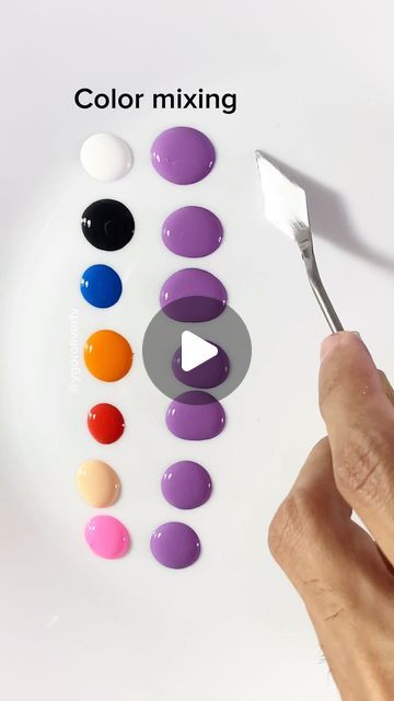 Gel Food Coloring Mixing Chart, Colour Mixing Chart, Food Coloring Mixing Chart, How To Make Purple, Blueberry Color, Color Uva, Mix Paint, Dotting Art, Purple Food Coloring