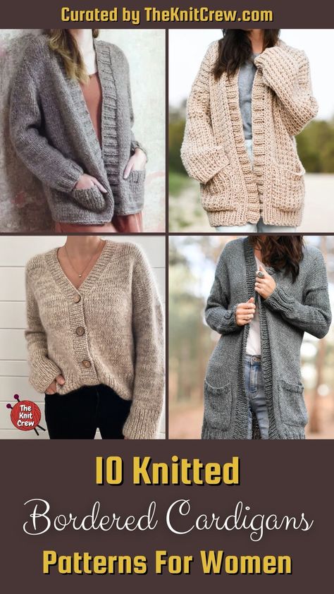 Cozy Winter Cardigan With Knit Fabrication, Casual Hand Knitted Yarn Cardigan, Hand Knitted Winter Cardigan For Layering, Feminine Knitted Winter Cardigan, Free Cardigan Knitting Patterns Women, Women’s Knitted Cardigan Patterns, Cardigan Knitting Patterns, Ladies Cardigan Knitting Patterns, Free Knitting Patterns For Women