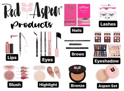 Red Aspen Makeup, Red Aspen Brand Ambassador, Vip Group Ideas, Red Aspen Business, Dash Nails, Dash Boutique, Lip Pump, Red Aspen Nails, Aspen Nails