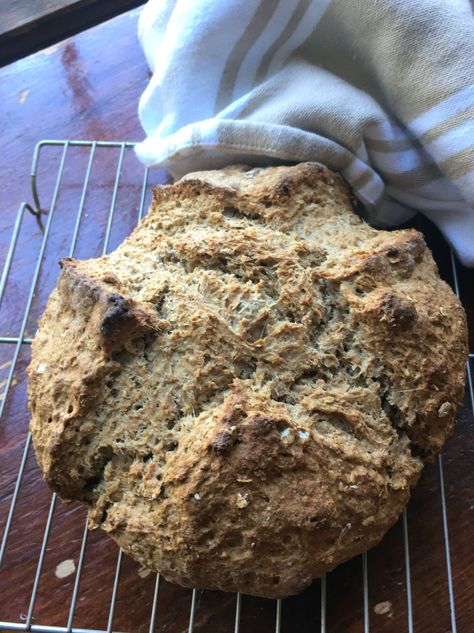 Irish Wheaten Bread - Priscilla Martel Wheaten Bread, Flax Meal, Homemade Bread Recipes Easy, Baking Stone, Easy Bread, Dessert Bread, Quick Cooking, Whole Wheat, Quick Bread