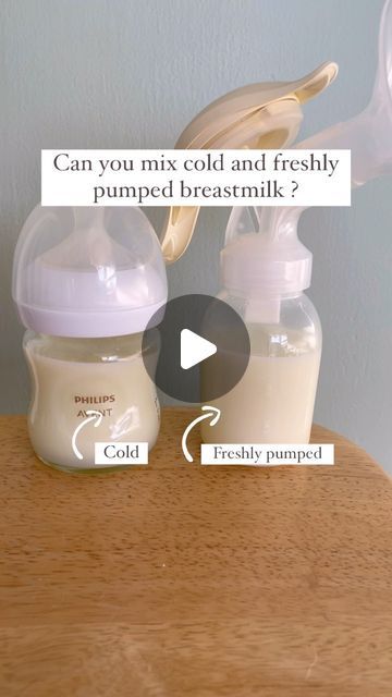 Hannah | Your Breast Friend on Instagram: "Can you mix freshly pumped breastmilk with chilled breastmilk?

✨To be honest, there does not seem to be one clear answer.

🍼According to the CDC, “mixing freshly expressed breast milk with already cooled or frozen milk is not advised because it can rewarm the older stored milk”, increasing the chance for bacterial growth. 

🤔The AAP has gone back and forth on its recommendation on combining milks of different temperature, and does not currently state on their website what they recommend.

❕If you do a quick google search you will find a lot of different opinions, many of them recognizing that breastmilk has antibacterial properties, minimizing the chance of bacterial growth when combining milks of different temperatures.

✨What it comes down to Different Opinions, Pumping Breastmilk, Baby Tips, To Be Honest, Baby Hacks, Breast Milk, Be Honest, Frozen, Milk