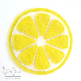 Lemon Decor Ideas, Felt Food Ideas, Make Cute Things, Structured Play, Coasters Ideas, Lemonade Birthday Party, Lemon Diy, Recycled Crafts For Kids, Lemonade Birthday