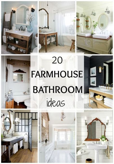 Farmhouse Bathrooms, Bathroom Decor Pictures, Fixer Upper Bathroom, Farmhouse Bathroom Ideas, Best Farmhouse, Bathroom Farmhouse Style, Modern Bathrooms, Bathroom Images, Modern Farmhouse Bathroom