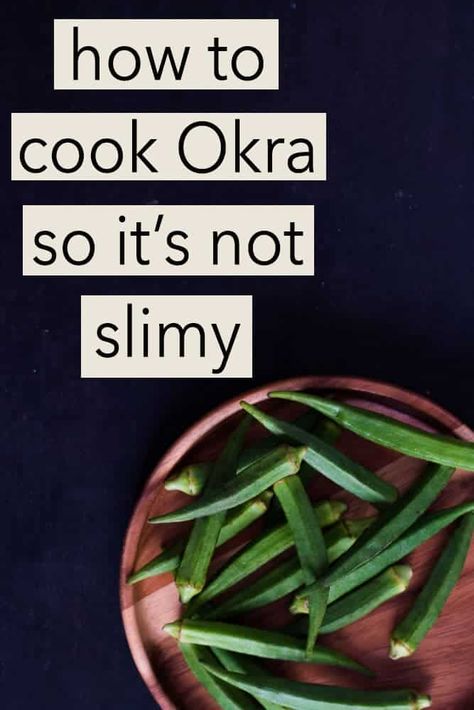 How to Cook Okra (bhindi) so it's not Slimy - My Food Story Cooking Okra, Okra Bhindi, Cook Okra, How To Cook Okra, Cooking For A Group, Art Of Cooking, Okra Recipes, Organized Kitchen, Love Hate Relationship