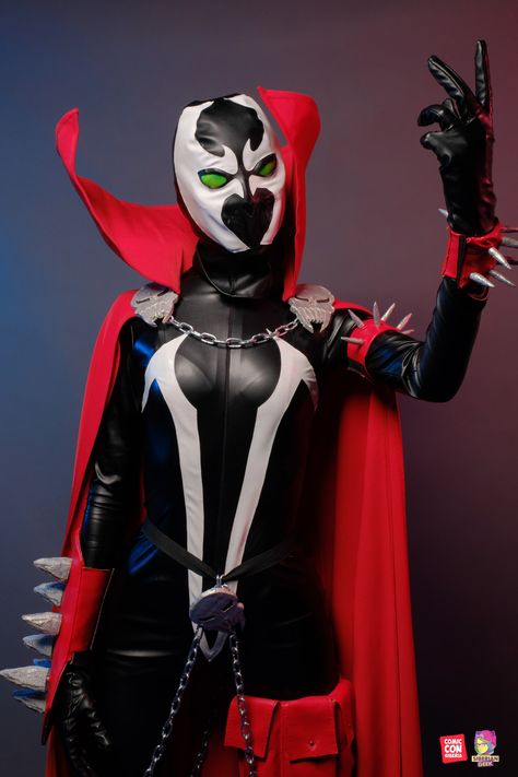 My Cosplay Comic Con Siberia 2018 #spawn #cosplay Spawn Cosplay, Spawn Costume, Rare Comic Books, Comic Villains, Arte Cyberpunk, Art Characters, Cute Cosplay, Body Suit, Photo Collection