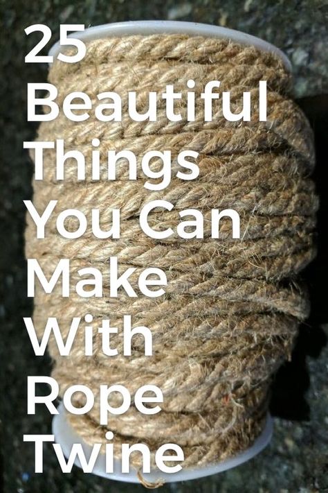 Twine Diy, Twine Crafts, Hantverk Diy, Diy Wainscoting, Diy Blanket Ladder, Rope Projects, Rope Crafts Diy, Home Decor On A Budget, Decor On A Budget