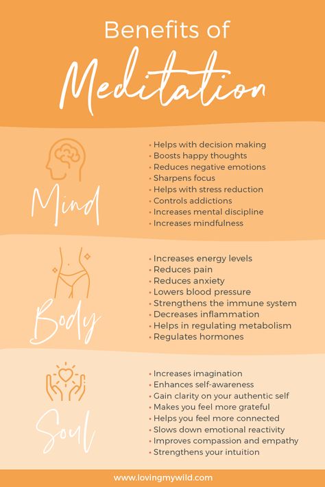 Meditation creates a separation between yourself and your thoughts which allows you to relate to your thoughts differently. Because of this, mediation can give you a sense of calm, peace, and balance even in the most stressful moments. Did that give you enough reasons to meditate? No? Well, lucky for you, I can write a 15 page Word doc on the benefits of meditation. But to keep you engaged, I’m narrowing it down to only 10 benefits of meditation for your mind, body and soul. Benefit Of Meditation, Why Meditate, Meditation Questions, Meditation Types, Meditation Meaning, Mental Discipline, Different Types Of Meditation, Meditation Methods, A Separation