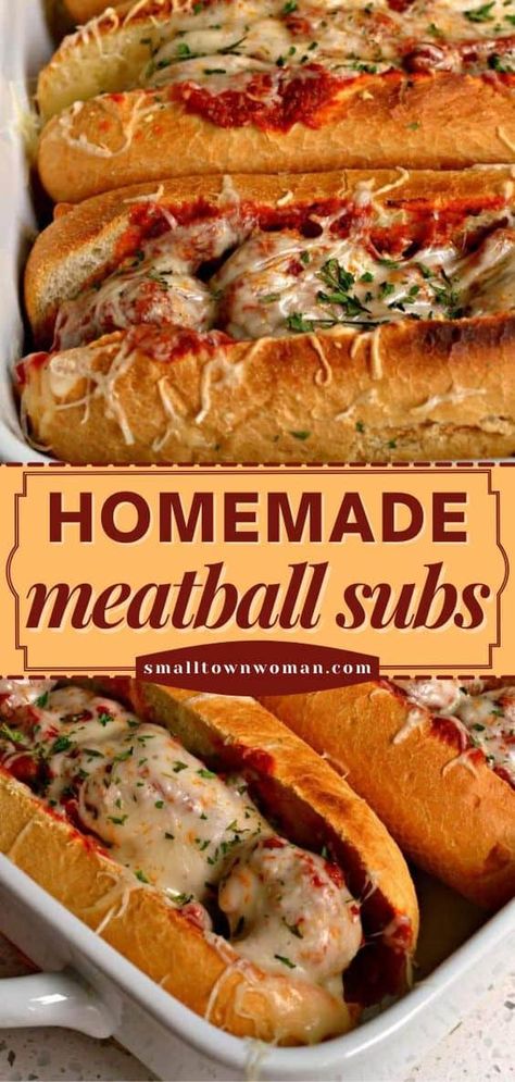 Easy Italian Meatballs, Meatball Sub, Fast Dinner Recipes, Italian Spices, Meatball Subs, Homemade Meatballs, Fast Dinners, Health Dinner Recipes, Idee Pasto Sano