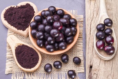 10 Best Superfoods for Glowing Skin Acai Benefits, Acai Powder, Acai Puree, Best Superfoods, Matcha Green Tea Powder, Acai Berry, Matcha Green Tea, Essential Fatty Acids, Fatty Acids