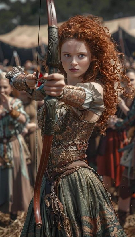 Ginger Hair Actress, Ginger Warrior Woman, Merida Make Up, Merida Princess, Merida Cosplay, Brave Wallpaper, Brave Merida, Beauty Mistakes, Princess Merida