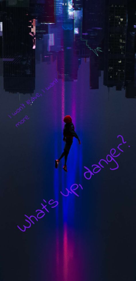 Whats Up Danger Spiderman Wallpaper, Miles Morales What's Up Danger Wallpaper, What’s Up Danger Spiderman, Whats Up Danger Spiderman, Miles Morales What's Up Danger, Leap Of Faith Spiderman, Spiderverse Quotes, Miles Morales Leap Of Faith, Whats Up Danger