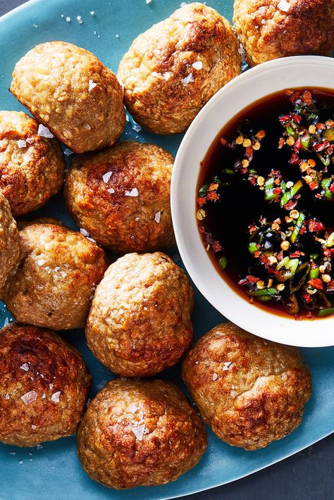 Miso Meatballs, Meat Loaves, Chicken Entree, Easy Banana Pancakes, Miso Chicken, New York Times Cooking, Kid Meals, Chicken Milk, Savory Bites