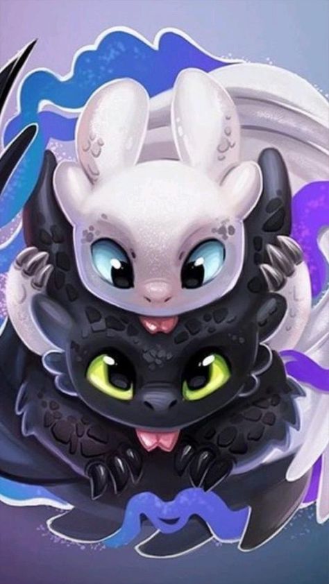 Toothless And Light Fury, Toothless Wallpaper, Cute Toothless, Toothless And Stitch, Cute Dragon Drawing, Dragon Wallpaper Iphone, Lilo And Stitch Drawings, Disney Dragon, Light Fury