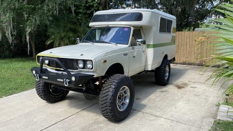 1973 Toyota Chinook Camper Chinook Camper, Toyota Chinook, Expedition Overland, Camper For Sale, Overland Trailer, Kissimmee Florida, Off Road Camper, Built Truck, 4x4 Off Road