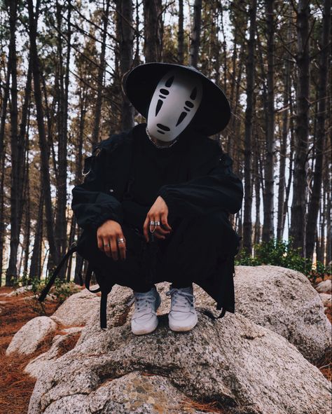 Gang Mask, No Face, Follow Us On Instagram, Studio Ghibli, The Movie, Riding Helmets, Circus, Follow Us, Mask