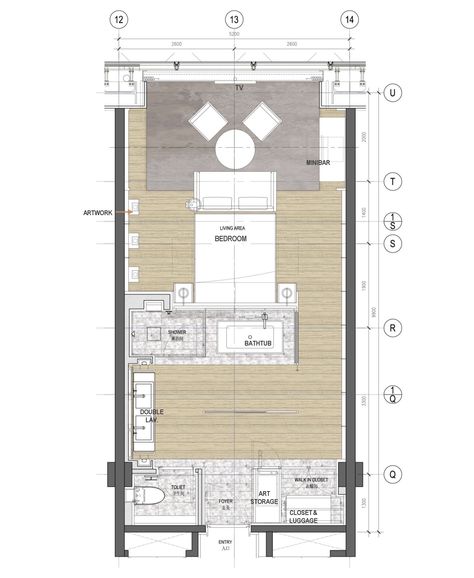 Luxury Hotel Room Layout, Hotel Suite Plan, Hotel Suite Floor Plan, Hotel Layout, Resort Hotel Design, Hotel Room Plan, Hotel Room Design Plan, Hotel Bedroom Design, Grand Room