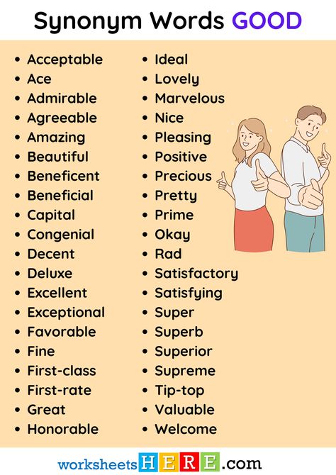 Synonym Words GOOD Vocabulary List PDF Worksheet For Students - WorksheetsHere.com Laugh Synonyms, Synonyms Of Good, Vocabulary List, Good Vocabulary Words, Good Vocabulary, Writing Words, Vocabulary, Writing, Quick Saves