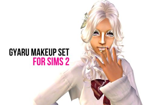 Hi✨ Sims 2 Gyaru, Sims 2 Cc, Gyaru Style, Gyaru Makeup, The Sims 2, Sims4 Cc, Cc Sims, Cc Finds, Sims Mods