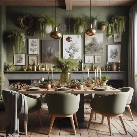 Forest Dining Room, Forest Dining, Green Dining Room, Dining Room Accessories, Green Room, Green Interiors, Green Rooms, 1 Direction, Shop Ideas