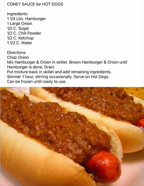 Chili For Hot Dogs Recipes, Easy Hot Dog Chili Recipe, Chili Dog Sauce Recipe, Easy Hot Dog Chili, Hot Dog Chili Sauce Recipe, Hot Dog Chili Recipe, Homemade Hot Dog Chili, Hot Dog Sauce Recipe, Hotdog Chili Recipe