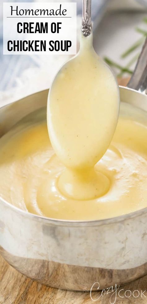 Soup Toppings, Homemade Cream Of Chicken Soup, Homemade Cream Of Chicken, Favorite Dinner Recipes, Cream Soup Recipes, Favorite Casseroles, Chicken Soup Recipe, Favorite Dinner, Budget Meal Planning