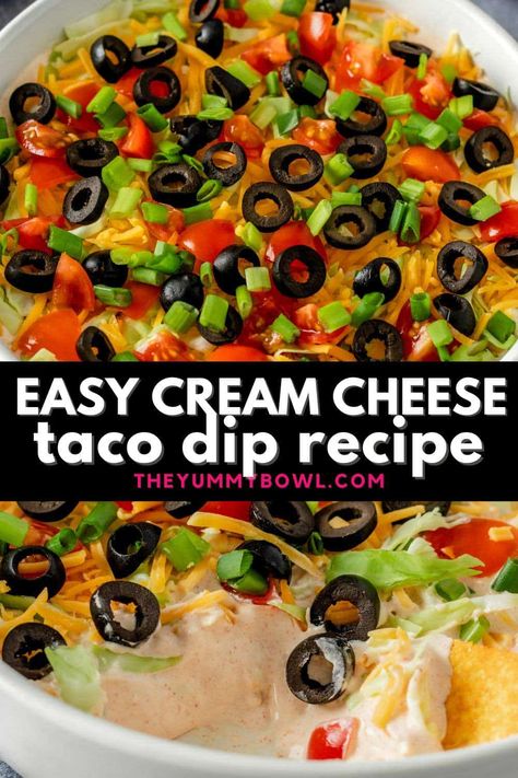 Looking for a quick and easy party appetizer that will impress your guests? Try this simple yet delicious taco dip recipe. Made with just a few key ingredients, including cream cheese, sour cream, and a perfect blend of taco seasoning, this dip is sure to become a hit.