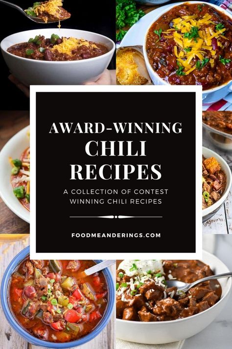 Chilli Recipe Award Winning, Best Chilli Recipe, Ground Turkey Chili Recipe, Unique Chili Recipes, Chili Contest, Winning Chili Recipes, Award Winning Chili Recipe, Chili Recipe Stovetop, Stovetop Chili